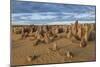 The Pinnacles Limestone Formations at Sunset in Nambung National Park-Michael Runkel-Mounted Premium Photographic Print