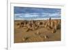 The Pinnacles Limestone Formations at Sunset in Nambung National Park-Michael Runkel-Framed Photographic Print