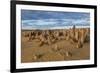 The Pinnacles Limestone Formations at Sunset in Nambung National Park-Michael Runkel-Framed Photographic Print