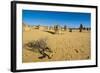 The Pinnacles Limestone Formations at Sunset in Nambung National Park-Michael Runkel-Framed Photographic Print