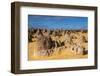 The Pinnacles Limestone Formations at Sunset in Nambung National Park-Michael Runkel-Framed Photographic Print