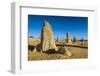 The Pinnacles Limestone Formations at Sunset in Nambung National Park-Michael Runkel-Framed Photographic Print