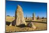 The Pinnacles Limestone Formations at Sunset in Nambung National Park-Michael Runkel-Mounted Photographic Print