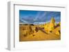 The Pinnacles Limestone Formations at Sunset in Nambung National Park-Michael Runkel-Framed Photographic Print