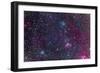 The Pinwheel Cluster and Starfish Cluster in the Constellation Auriga-null-Framed Photographic Print