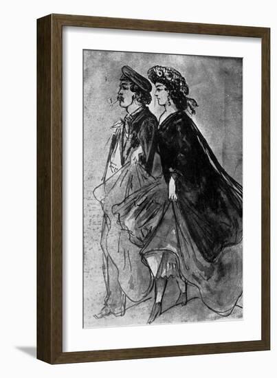 The Pipe, 19th Century-Constantin Guys-Framed Giclee Print