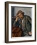 The Pipe Smoker-Paul Cézanne-Framed Giclee Print