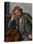 The Pipe Smoker-Paul Cézanne-Stretched Canvas
