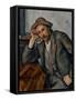 The Pipe Smoker-Paul Cézanne-Framed Stretched Canvas