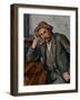 The Pipe Smoker-Paul Cézanne-Framed Giclee Print