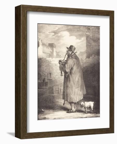 The Piper, c.1821-Theodore Gericault-Framed Giclee Print