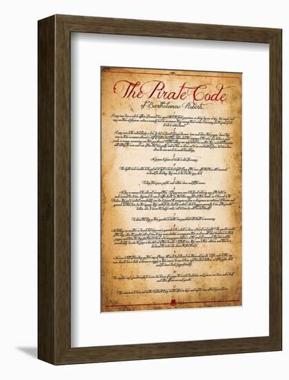 The Pirate Code-null-Framed Art Print