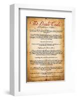 The Pirate Code-null-Framed Art Print