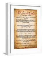 The Pirate Code-null-Framed Art Print