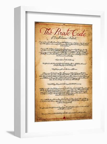 The Pirate Code-null-Framed Art Print