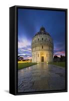 The Pisa Baptistry of St. John in Piazza Del Duomo, Pisa.-Jon Hicks-Framed Stretched Canvas