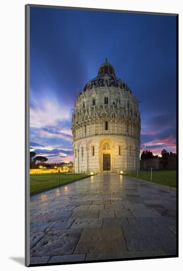 The Pisa Baptistry of St. John in Piazza Del Duomo, Pisa.-Jon Hicks-Mounted Photographic Print