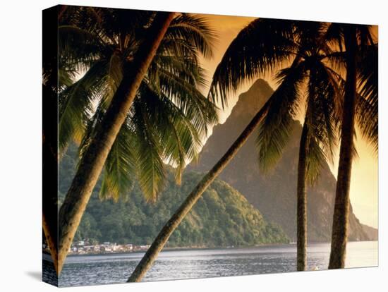 The Pitons, Soufriere, St. Lucia-null-Stretched Canvas