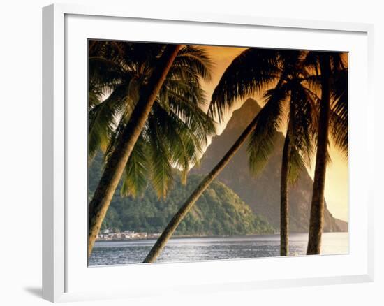 The Pitons, Soufriere, St. Lucia-null-Framed Photographic Print