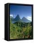 The Pitons, St.Lucia, Caribbean-John Miller-Framed Stretched Canvas
