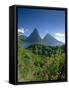 The Pitons, St.Lucia, Caribbean-John Miller-Framed Stretched Canvas