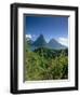 The Pitons, St.Lucia, Caribbean-John Miller-Framed Photographic Print