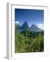 The Pitons, St.Lucia, Caribbean-John Miller-Framed Photographic Print