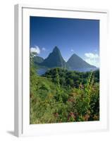The Pitons, St.Lucia, Caribbean-John Miller-Framed Photographic Print