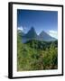 The Pitons, St.Lucia, Caribbean-John Miller-Framed Photographic Print