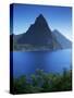 The Pitons, St. Lucia, Windward Islands, West Indies, Caribbean, Central America-John Miller-Stretched Canvas