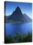 The Pitons, St. Lucia, Windward Islands, West Indies, Caribbean, Central America-John Miller-Stretched Canvas