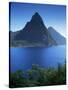 The Pitons, St. Lucia, Windward Islands, West Indies, Caribbean, Central America-John Miller-Stretched Canvas