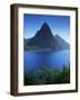 The Pitons, St. Lucia, Windward Islands, West Indies, Caribbean, Central America-John Miller-Framed Photographic Print