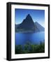 The Pitons, St. Lucia, Windward Islands, West Indies, Caribbean, Central America-John Miller-Framed Photographic Print
