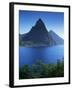 The Pitons, St. Lucia, Windward Islands, West Indies, Caribbean, Central America-John Miller-Framed Photographic Print