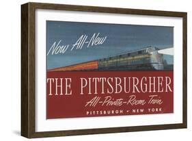 The Pittsburgher', Advertisement for the Pennsylvania Railroad Company, C.1948-null-Framed Giclee Print