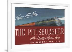 The Pittsburgher', Advertisement for the Pennsylvania Railroad Company, C.1948-null-Framed Giclee Print