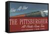 The Pittsburgher', Advertisement for the Pennsylvania Railroad Company, C.1948-null-Framed Stretched Canvas