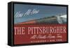 The Pittsburgher', Advertisement for the Pennsylvania Railroad Company, C.1948-null-Framed Stretched Canvas