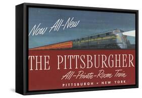 The Pittsburgher', Advertisement for the Pennsylvania Railroad Company, C.1948-null-Framed Stretched Canvas