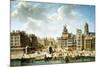 The Place De Grève in Paris, 1746-Nicolas Jean Baptiste Raguenet-Mounted Giclee Print