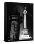 The Place de La Bastille Shimmering with Light During the Night-Ralph Morse-Framed Stretched Canvas