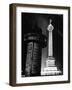 The Place de La Bastille Shimmering with Light During the Night-Ralph Morse-Framed Photographic Print