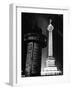 The Place de La Bastille Shimmering with Light During the Night-Ralph Morse-Framed Photographic Print