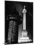 The Place de La Bastille Shimmering with Light During the Night-Ralph Morse-Mounted Photographic Print