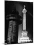 The Place de La Bastille Shimmering with Light During the Night-Ralph Morse-Mounted Photographic Print