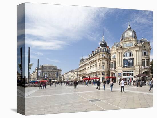 The Place De La Comedie, Montpellier, Languedoc-Roussillon, France, Europe-David Clapp-Stretched Canvas