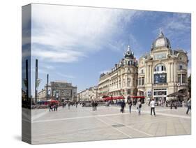 The Place De La Comedie, Montpellier, Languedoc-Roussillon, France, Europe-David Clapp-Stretched Canvas