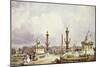 The Place de La Concorde, circa 1837-William Wyld-Mounted Giclee Print