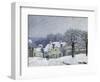 The Place Du Chenil at Marly-Le-Roi, Snow, 1876-Alfred Sisley-Framed Giclee Print